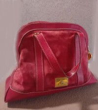 Moschino Bags by Redwall: borsa a mano in pelle e scamosciato rosso bordeaux 