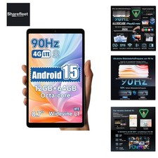 Tablet 8,7 Pollici, Android 15