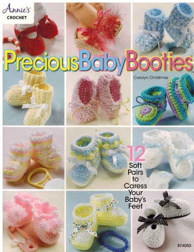 Crochet precious baby booties - crochet,