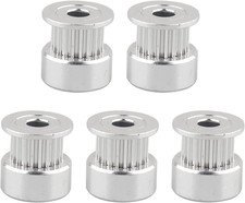 5 Pezzi Puleggia Dentata Alluminio 5Mm Foro GT2 20 Denti per Stampante 3D Reprap