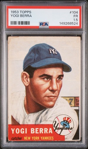 Yogi berra 1953 topps - berra,