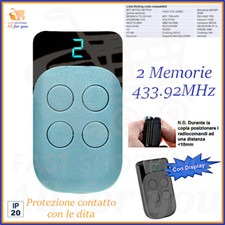 Radiocomando telecomando per cancello universale FADINI Jubi 433 92 MHz 4 tasti