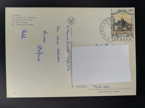 Cartolina francobolli isolato - cartolina,