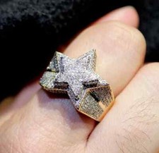 Anello uomo 3 ct tondo
