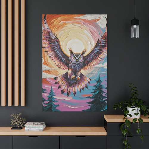 Grande tela owl sostenibile - tela,
