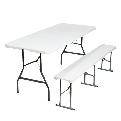 Set tavolo panca - panca, pieghevoli