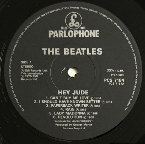 The beatles hey - jude-, uk