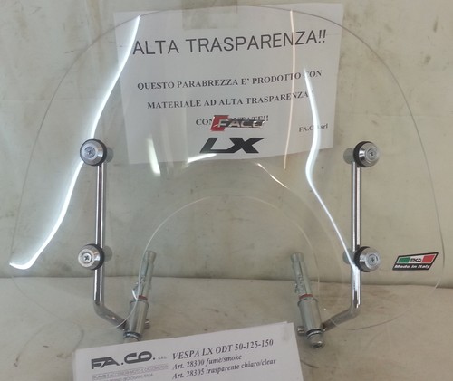 Cupolino trasparente vespa lx - cupolino,