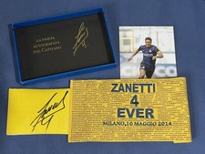 Fascia Capitano Javier Zanetti Inter 4 Ever Last Match Autografata COA