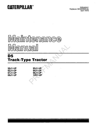 Caterpillar track type - caterpillar, d5