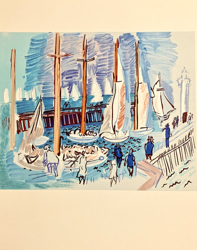 Lithographie raoul dufy 1965 - lithographie,