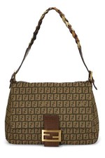Fendi Brown Zucchino Canvas