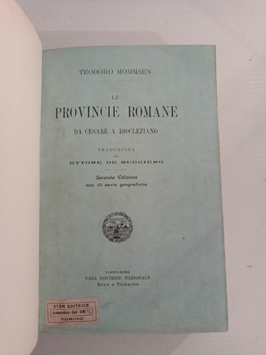 Mommsen provincie romane - le,
