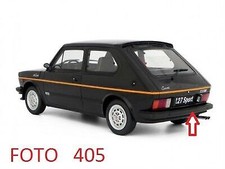 20750 4407695 PARAURTI POSTERIORE NERO FIAT 127 SPORT 70 HP UNICAR