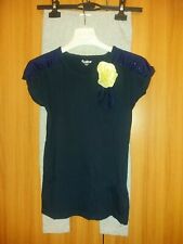 Leggins To Be Too tg 7-8 anni +maglietta elasticizzata Cycle Band blu scuro