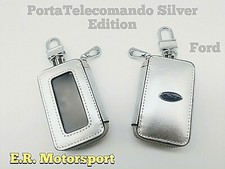 PortaTelecomando in Ecopelle SILVER Series Logo Metallico FORD