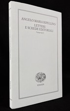 Ripellino - Lettere e schede editoriali (1954-1977) - Einaudi 2018  Non venale