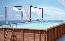 Piscina in legno fuori terra
