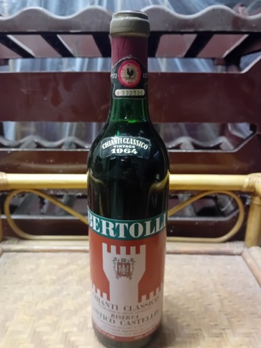 Antica bottiglia vino - antica, rosso