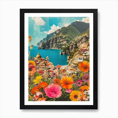 Poster positano floreale - poster,