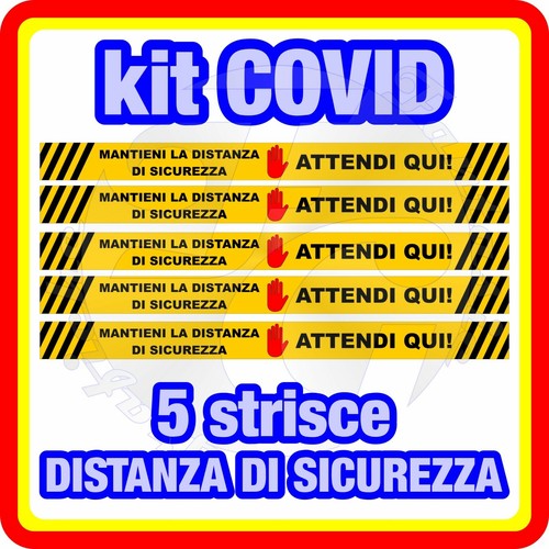 Adesivi distanza sicurezza - distanza,