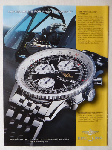 2001 pub breitling - 8/2001, watches