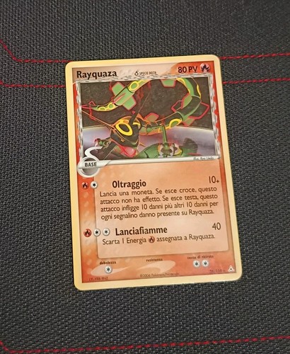Carta pokemon vintage - carta, rayquaza