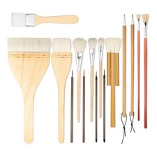 15 Pezzi di Pennelli In Ceramica per Smaltatura, Set di Pennelli In Ceramic2714