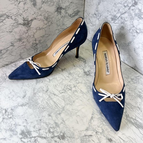 Manolo blahnik decolte blu - manolo,