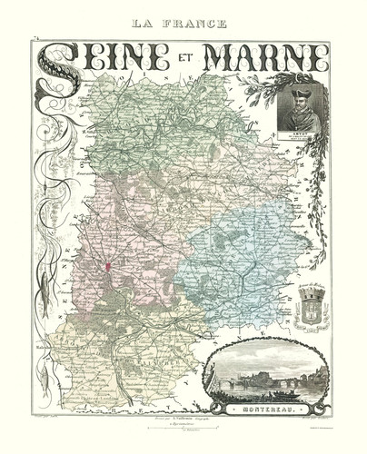 Mappa storica dipartimento - mappa,