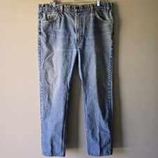 Jeans vintage Levis 505 arancione linguetta sbiadita 42x32 misura 40 x 30