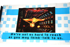 Star Trek POSTER Alien IT Communication Enterprise Vintage 19x10 UFO Contatto USS anni 80