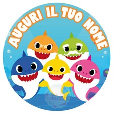 Cialda rotonda BABY SHARK con