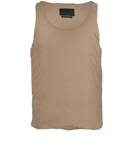 Prada puffer top smanicato - prada,