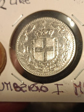 Rara 2 Lire 1885  Umberto I Regno D’Italia Argento MB+