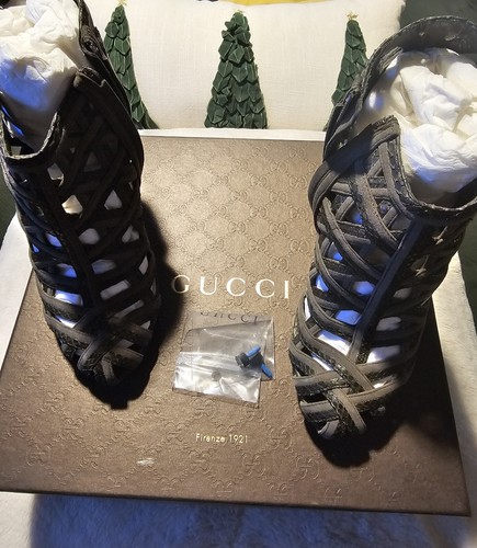 Gucci suede printed - gucci,