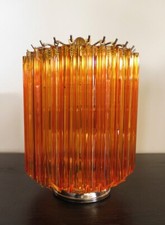 Amber Quadriedri Table Lamp - Venini Style