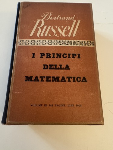 Principi della matematica - i,