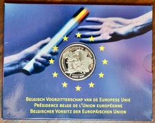 BELGIO BELGIE - 500 FRANCHI FRANCS 2001 PRESIDENCE UNION EUROPEE argento silver