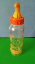 Biberon Vintage Vetro Plastica anni 70 Guigoz Tettarella Ciuccio infanzia
