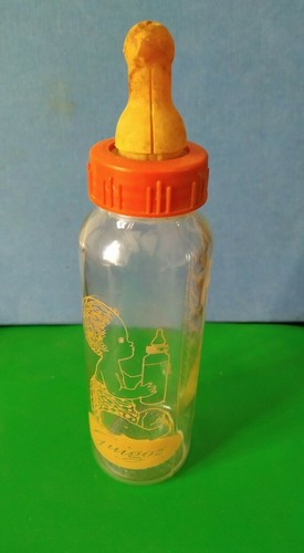 Biberon vintage vetro plastica - vetro,