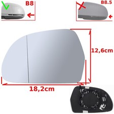 VETRO SPECCHIO RETROVISORE
