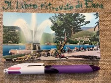 Cartolina anni '60 Como Lido La Fontana NON Viaggiata 6,8x14,7 small size animat