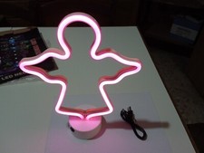 Lampada a led neon angelo con