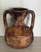 VECCHIO VASO ANFORA TERRACOTTA BOTTEGA ARTIGIANA DEIANA SINISCOLA SARDEGNA
