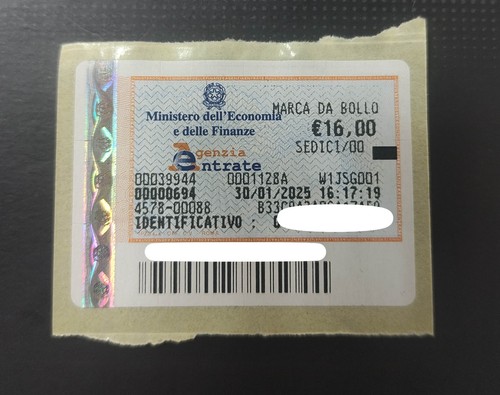 Marca bollo 00 euro - bollo,