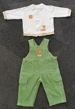 Salopette in velluto + felpa taglia 12 mesi