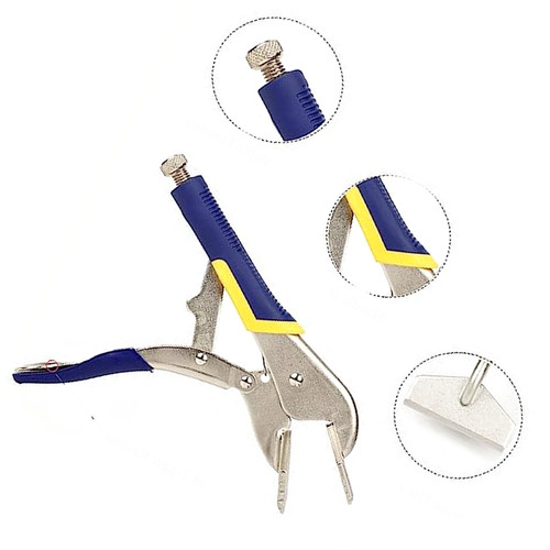 Pinza per lamiera manico