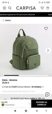 Zaino verde nuovo Carpisa