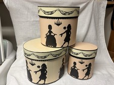 3 Nesting Oval Pink Silhouette